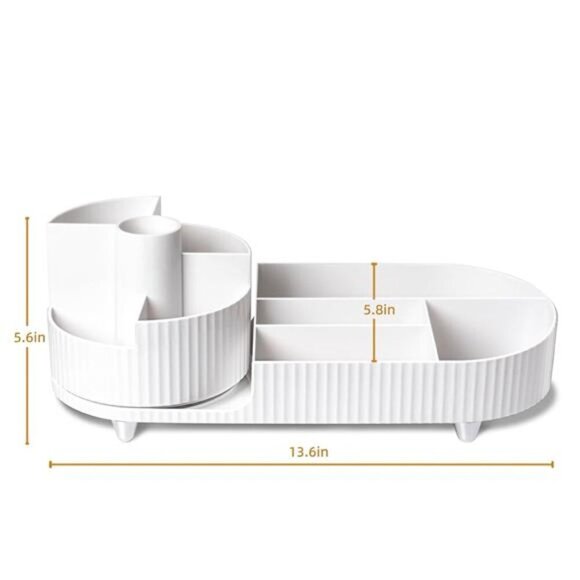 Rotating makeup organizer,Large Capacity Cosmetic Display Case, easy to hold - Picture 5 of 7